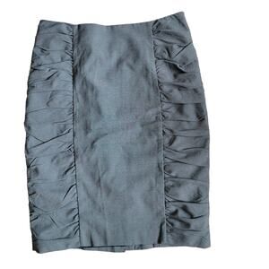 Anthropologie Cartonnier Women Retro Pencil Skirt 1940s Corporate Gray Women 4